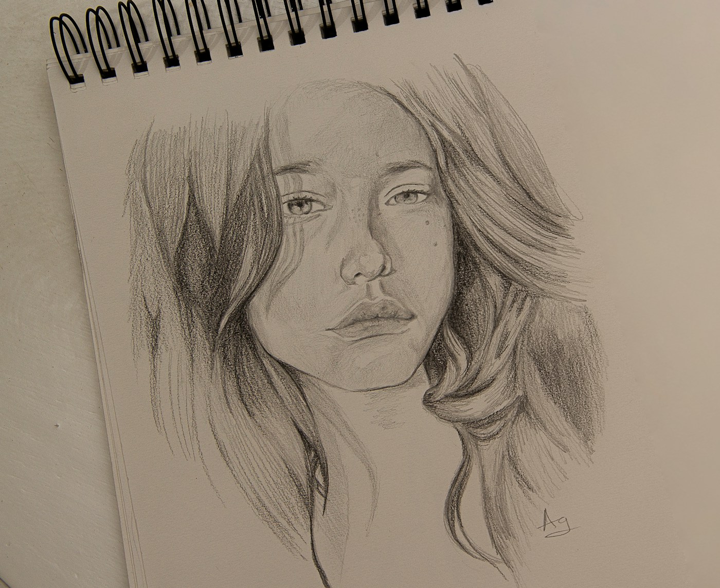 Self-Portrait in Graphite