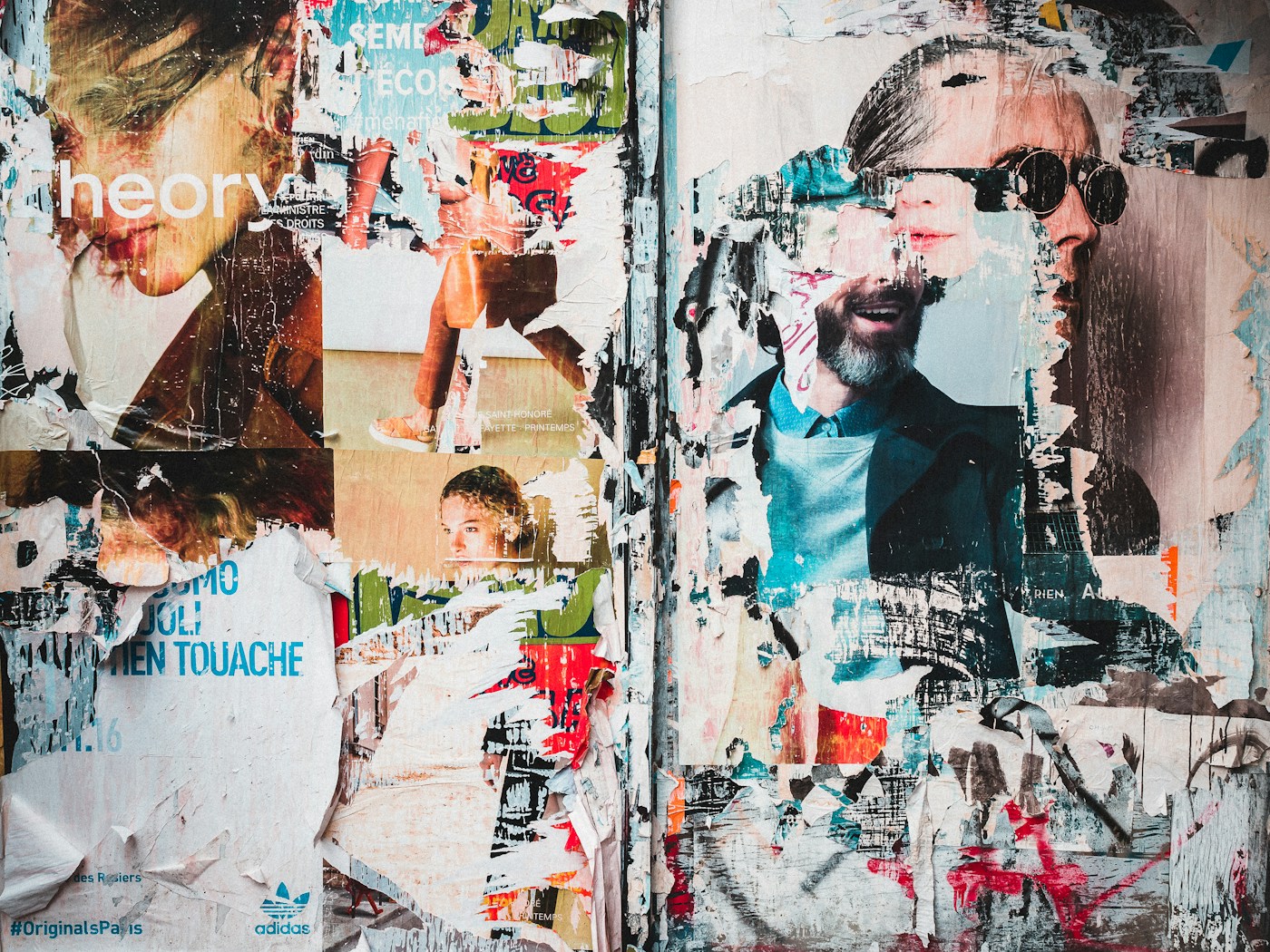 Found Map, mixed-media collage